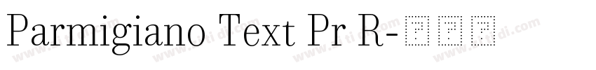 Parmigiano Text Pr R字体转换